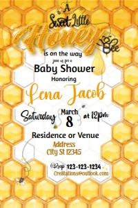 Bumble Bee - Baby Shower: Honey Bee Baby Shower