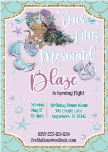 Mermaid Party design preview