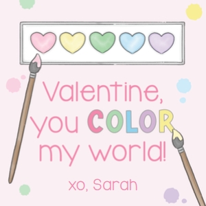 Valentines: Heart Paint Pink: Valentines: Heart Paint Pink