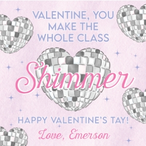 Valentines: Shimmer Disco Ball design preview