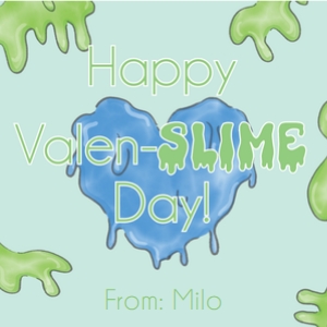 Valentines: Blue Slime design preview
