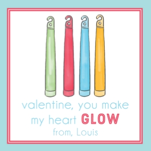 Valentines: Red Glow Stick design preview