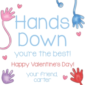 Valentines: Sticky Hands design preview
