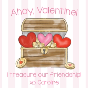 Valentines: Pink Pirate design preview