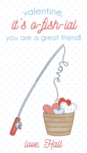 Valentines: Blue Fishing design preview