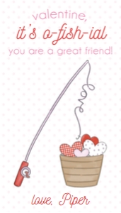 Valentines: Fishing Pink: Valentines: Pink Fishing