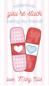 Valentines: Bandaid Pink design preview