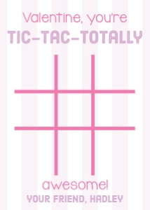 Valentines: Tic Tac Toe Pink design preview