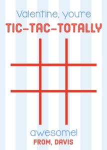 Valentine: Tic Tac Toe Blue design preview