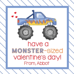Valentines: Monster Truck design preview