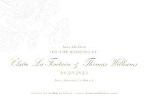 SAVE THE DATE // THE CLAIRE: Save the Date // The Claire