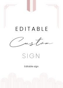 0303 Pink Dol Girl custom sign 5x7: 0303 Pink Dol bundle