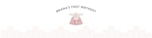 0303 Pink Dol Girl watercolor bottle label 2x8: 0303 Pink Dol bundle