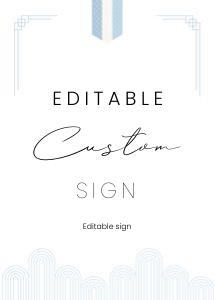 0304 Blue Dol boy custom sign 5x7: 0304 Blue Dol bundle