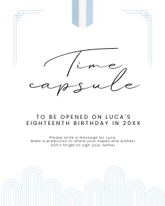0304 Blue Dol boy time capsule sign 8x10: 0304 Blue Dol bundle