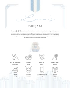 0304 Blue Dol boy Doljabi sign 11x14: 0304 Blue Dol bundle