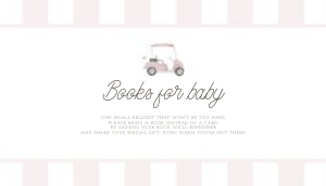 0208 pink Books for baby: Celebrate the newest little golfer with our Pink Golf Cart Baby S