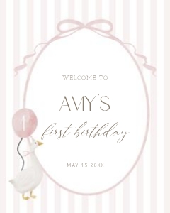 0308 pink Welcome sign 16x20: 03082 welcome sign