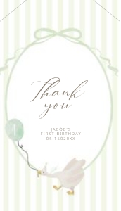 0308 green gift tag 3.5x2: 03083 favor tag