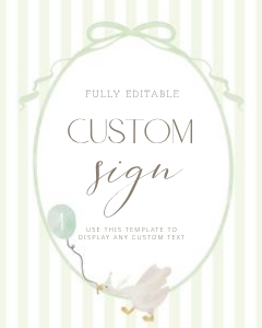 0308 green custom sign 8x10: 03083 green silly goose bundle