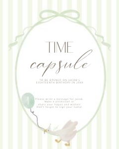 0308 green time capsule sign 8x10: 03083 green silly goose bundle