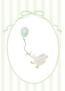 0308 green happy birthday banner 5x7: 03083 green silly goose bundle