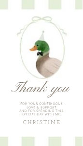 2012 duck baby shower rectangle favor tag: 0212 gift tag