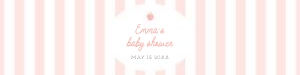 0210 peach 2x8 water bottle: peach baby shower, baby shower bundle, girl baby shower, editable