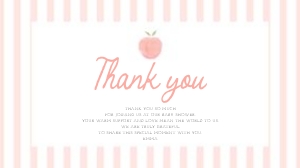 0210 peach 6.25x3.5 favor box label: peach baby shower, baby shower bundle, girl baby shower, editable