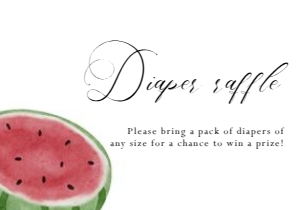 2013 watermelon diaper raffle: 2013 watermelon mini set