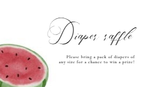 2013 watermelon diaper raffle 3.5x2: 2013 watermelon mini set