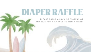 2013 beach wave baby raffle 3.5x2: 2013 baby on board mini set