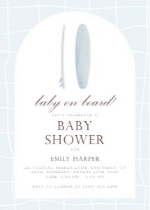 0213 baby on board1 5x7 invitation: 06 baby on board 2 mini set