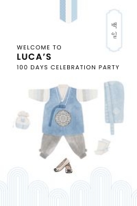 0305 blue 100 day welcome sign 24x36: 0305 Blue 100 days welcome sign