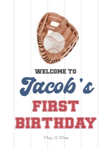 0315 Welcome sign 18x24: 0315 baseball bundle