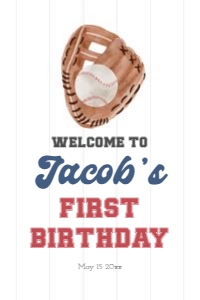 0315 Welcome sign 24x36: 0315 baseball bundle