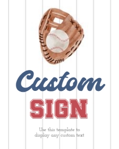 0315 Custom sign 8x10: 0315 baseball bundle