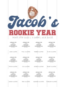 0315  Photo milestone 18x24: 0315 baseball bundle