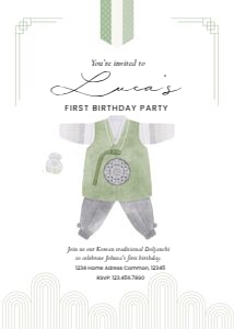 0304 Green Dol Invitation: 0304 Green dol invitation