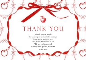 2020 red apple thank you card: 2020 red apple mini bundle