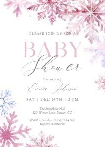 2024 pink winter wonderland baby shower: 2024 pink winter wonderland invite