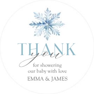 2024 blue winter wonderland round and square favor tag: 2024 blue winter wonderland favor tag
