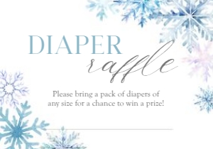 2024 blue winter wonderland 5x3.5 baby raffle: 2024 blue winter wonderland mini set