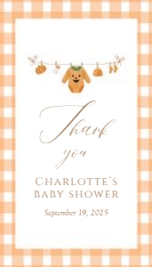 2028 pumpkin baby shower rectangle favor tag: 2028 pumpkin bundle