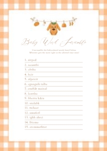2028 pumpkin baby shower baby shower game: 2028 pumpkin bundle