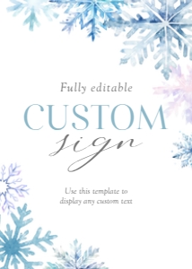 0319 blue onderland Custom sign 5x7: 01 bundle