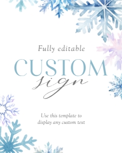 0319 blue onderland Custom sign 8x10: 01 bundle