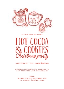 2033 whimsical christmas invite 3: 2033 whimsical Christmas party invite 13
