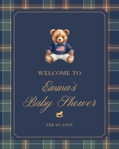 2036 boy Welcome sign 16x20: 203601 welcome sign