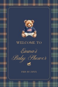 2036 boy Welcome sign 24x36: 203601 welcome sign